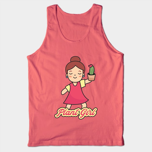 Plant Girl Tank Top by Craftee Designs